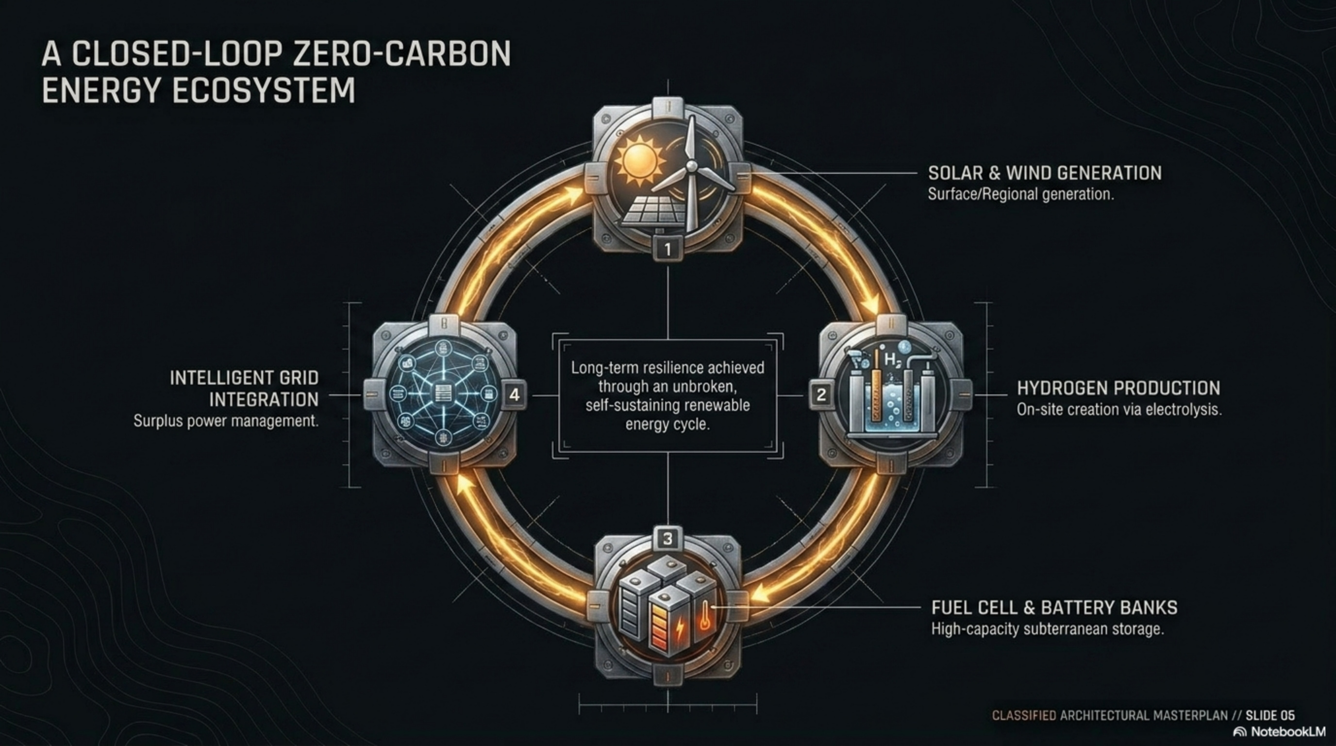 Masterplan page — Energy & Hydrogen Ecosystem